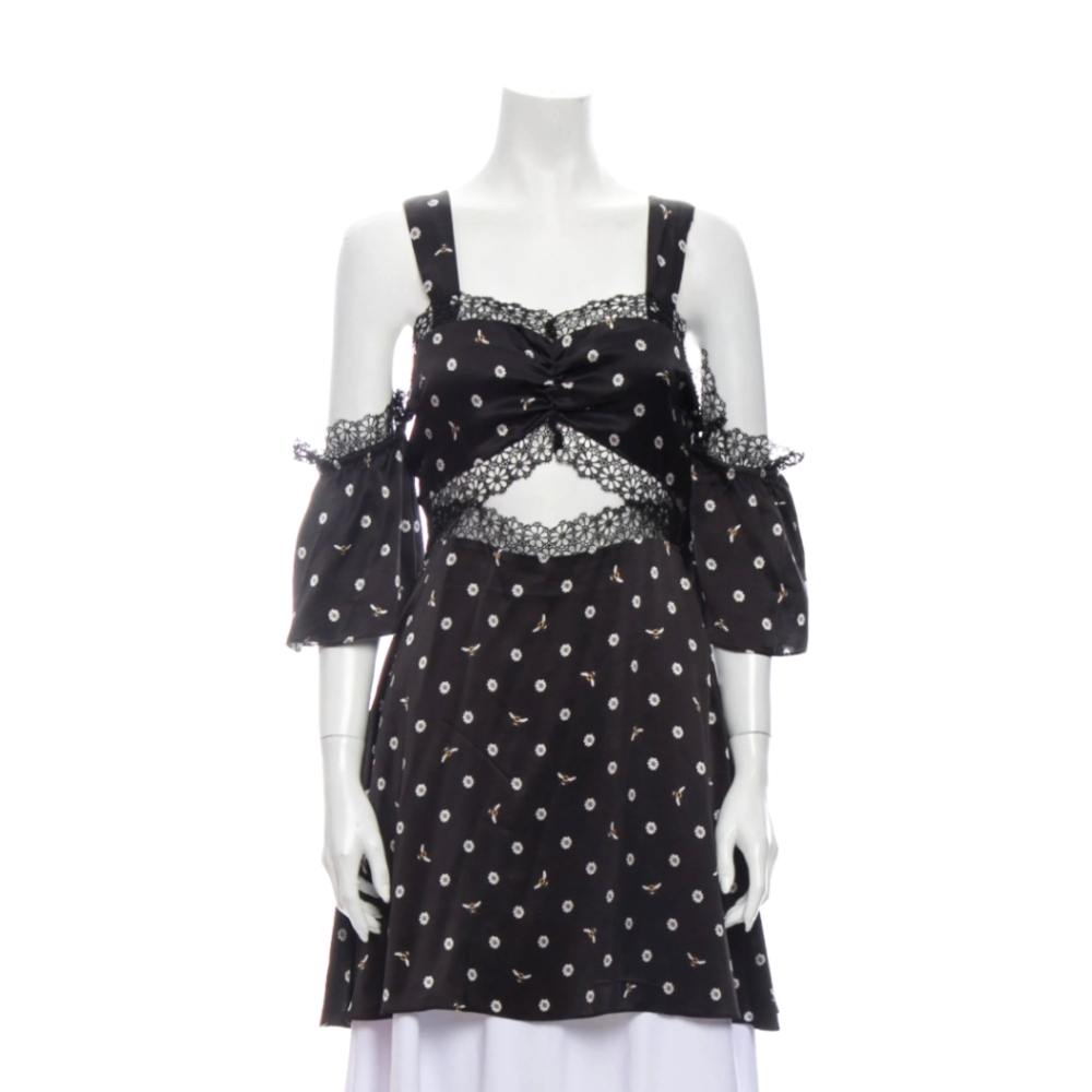 Morgan Lane Jojo Slip Dress in Noir